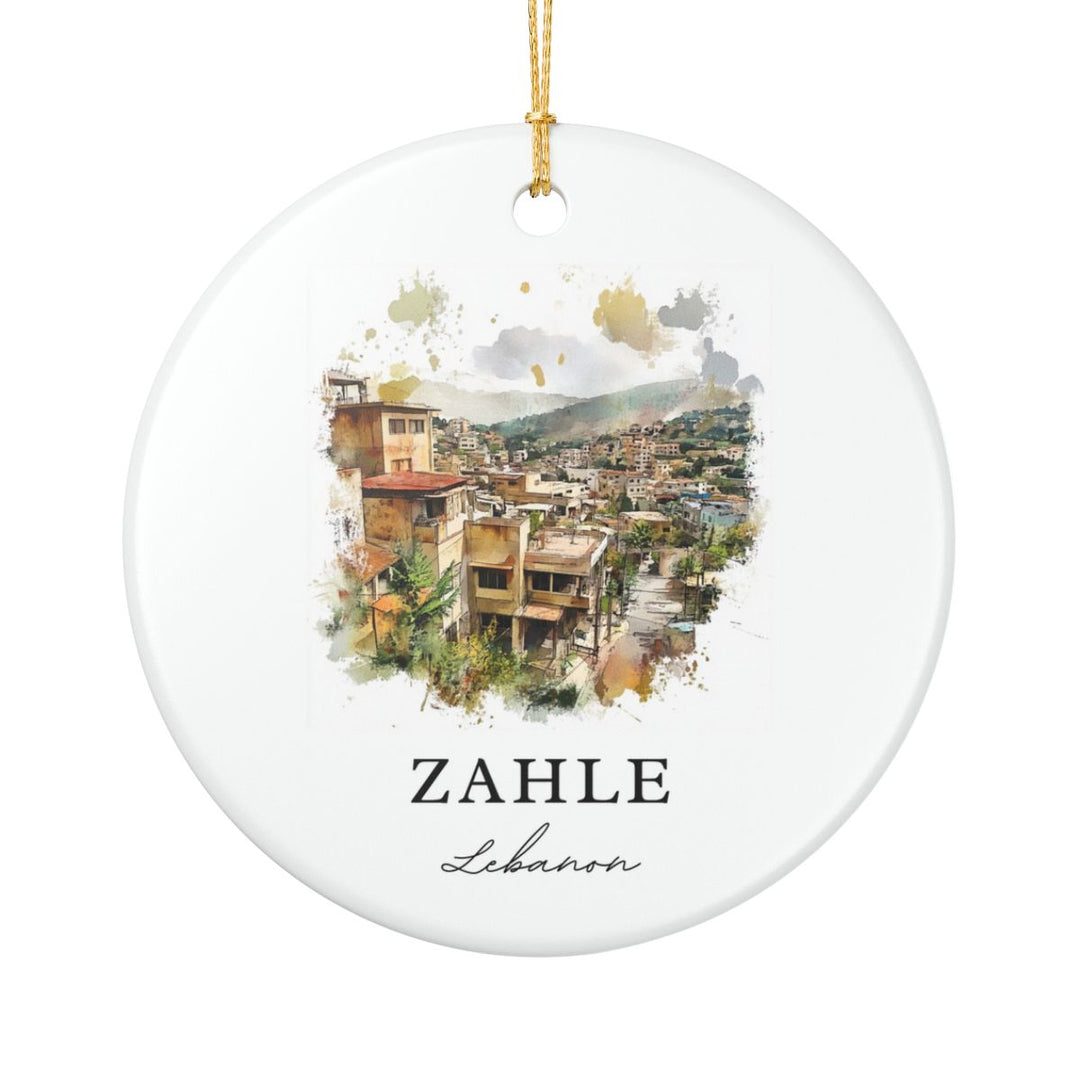 Zahle Lebanon Ornament: Unique Zahle Lebanon Souvenir, Zahle Lebanon Xmas Decor, and Authentic Zahle Lebanon Gift