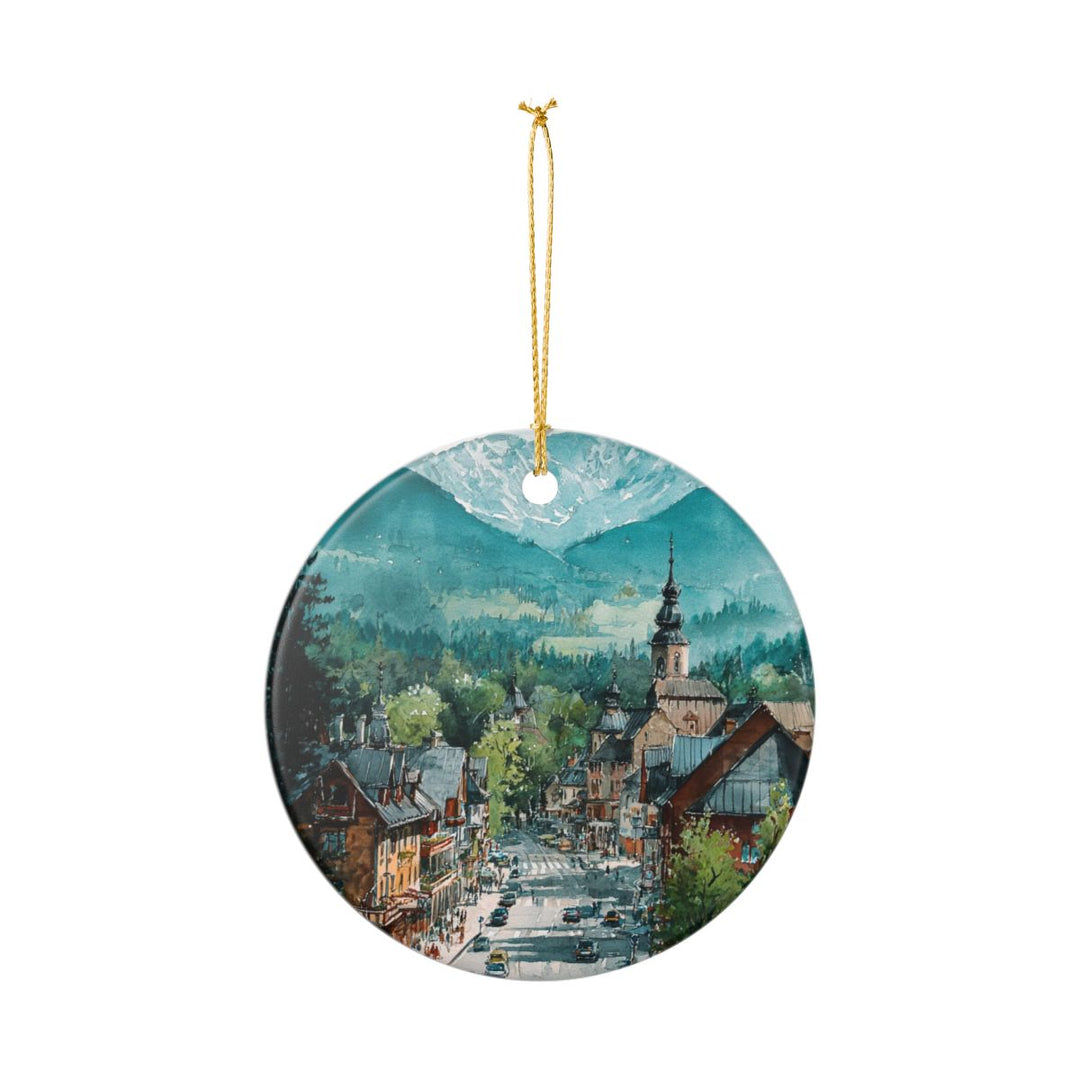 Zakopane Poland Ornament: Unique Zakopane Poland Souvenir, Zakopane Poland Xmas Decor, and Authentic Zakopane Poland Gift