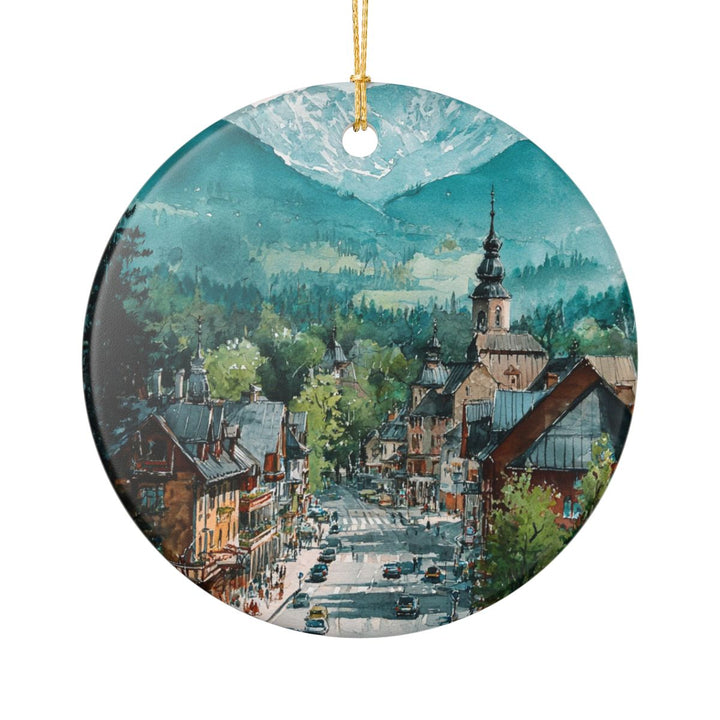 Zakopane Poland Ornament: Unique Zakopane Poland Souvenir, Zakopane Poland Xmas Decor, and Authentic Zakopane Poland Gift