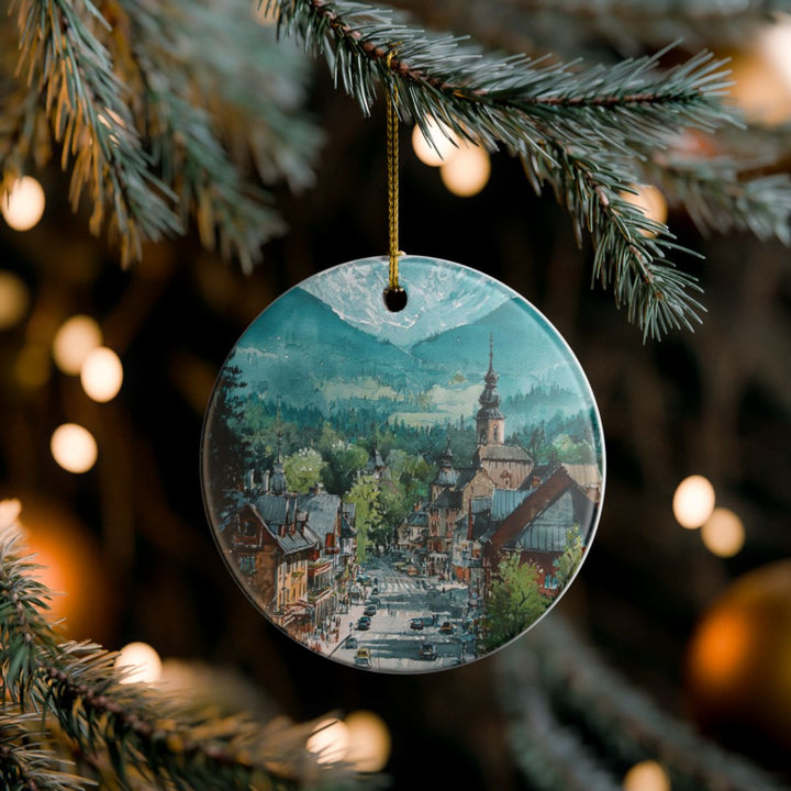 Zakopane Poland Ornament: Unique Zakopane Poland Souvenir, Zakopane Poland Xmas Decor, and Authentic Zakopane Poland Gift