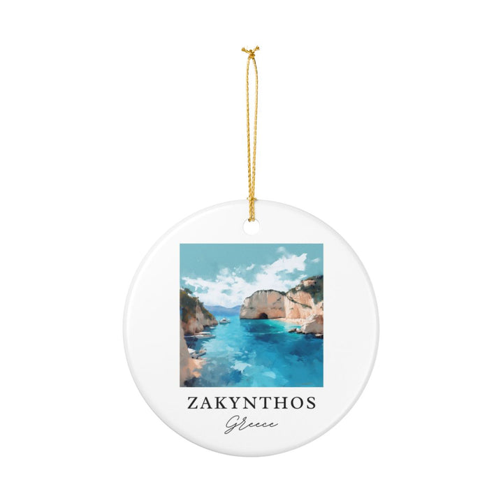 Zakynthos Greece Ornament: Unique Zakynthos Greece Souvenir, Zakynthos Greece Xmas Decor, and Authentic Zakynthos Greece Gift