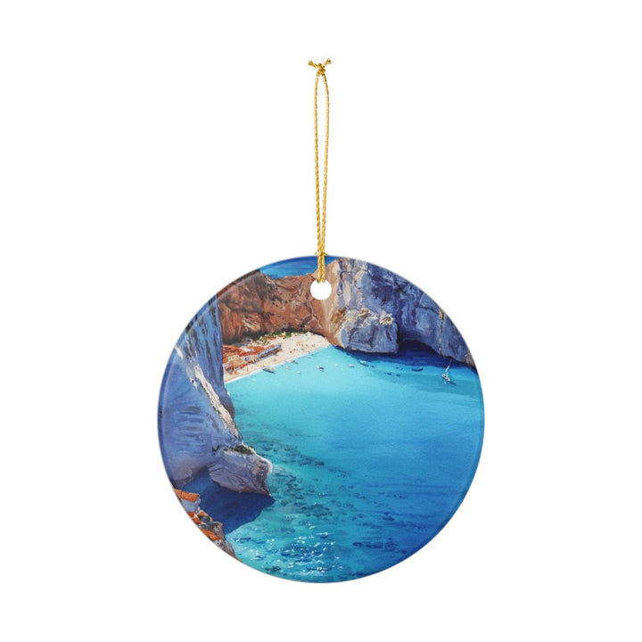 Zakynthos Greece Ornament: Unique Zakynthos Greece Souvenir, Zakynthos Greece Xmas Decor, and Authentic Zakynthos Greece Gift