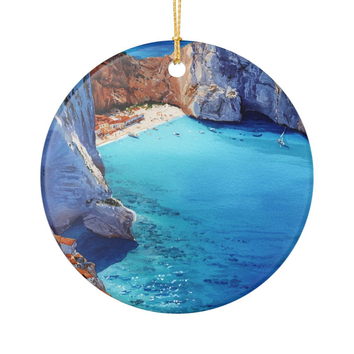 Zakynthos Greece Ornament: Unique Zakynthos Greece Souvenir, Zakynthos Greece Xmas Decor, and Authentic Zakynthos Greece Gift