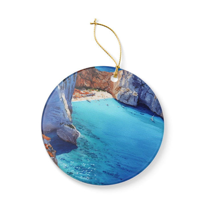 Zakynthos Greece Ornament: Unique Zakynthos Greece Souvenir, Zakynthos Greece Xmas Decor, and Authentic Zakynthos Greece Gift