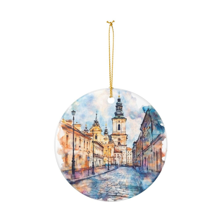 Zamosc Poland Ornament: Unique Zamosc Souvenir, Zamosc Poland Xmas Decor, and Authentic Zamosc Gift