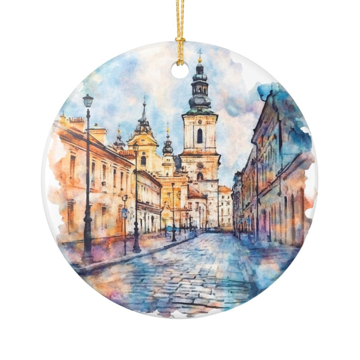 Zamosc Poland Ornament: Unique Zamosc Souvenir, Zamosc Poland Xmas Decor, and Authentic Zamosc Gift