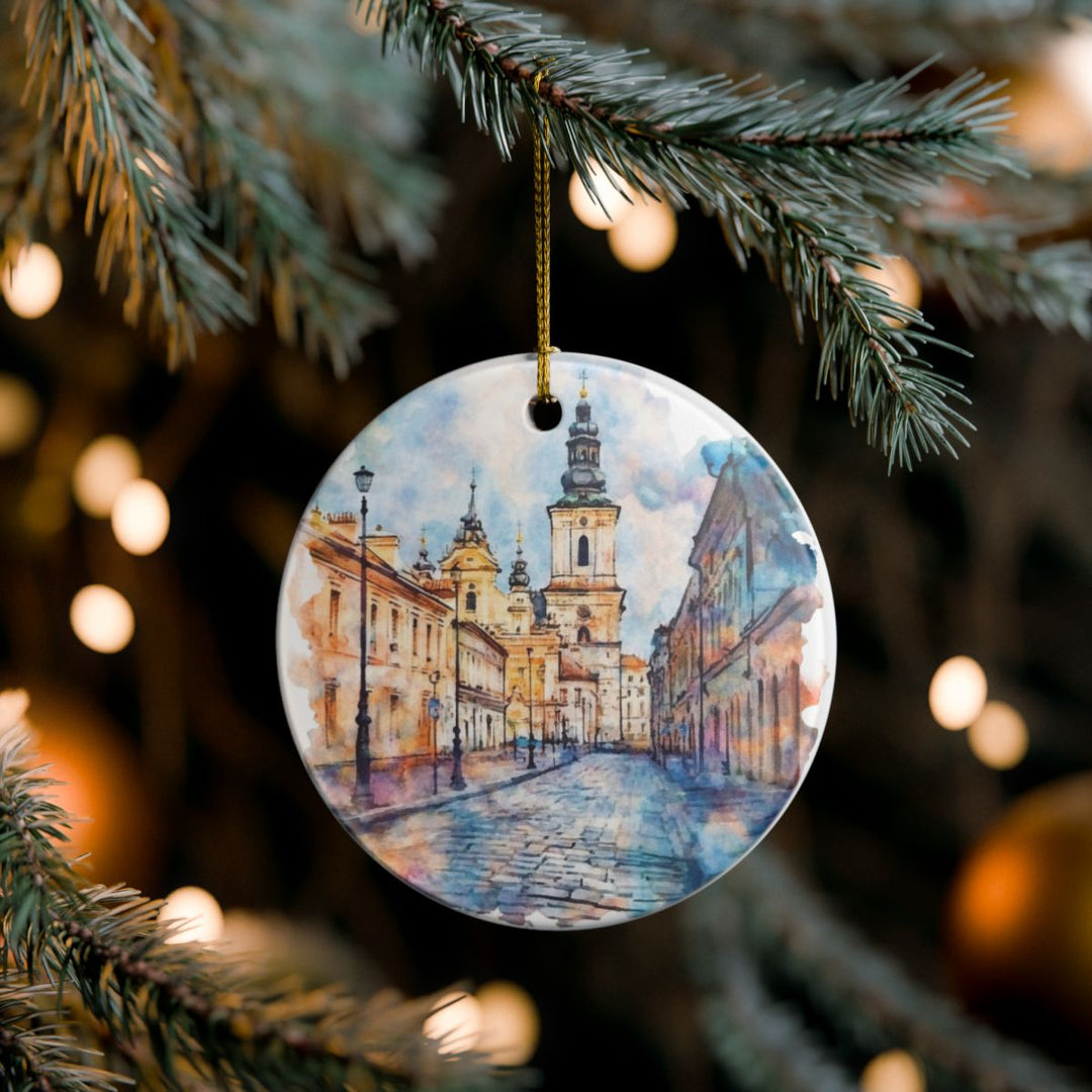 Zamosc Poland Ornament: Unique Zamosc Souvenir, Zamosc Poland Xmas Decor, and Authentic Zamosc Gift