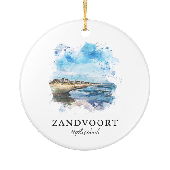 Zandvoort Netherlands Ornament: Unique Zandvoort Souvenir, Zandvoort Netherlands Xmas Decor, and Authentic Zandvoort Gift