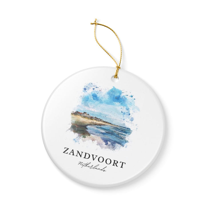 Zandvoort Netherlands Ornament: Unique Zandvoort Souvenir, Zandvoort Netherlands Xmas Decor, and Authentic Zandvoort Gift