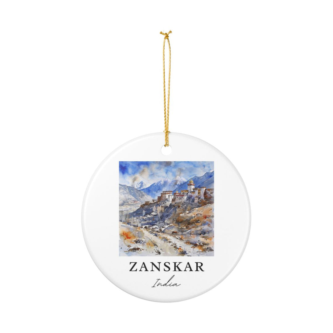 Zanskar India Ornament: Unique Zanskar Souvenir, Zanskar India Xmas Decor, and Authentic Zanskar Gift