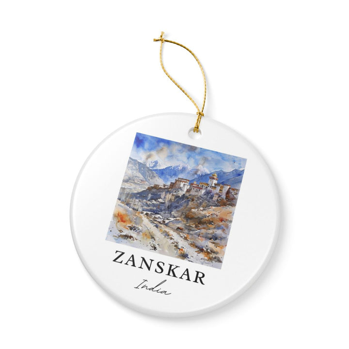 Zanskar India Ornament: Unique Zanskar Souvenir, Zanskar India Xmas Decor, and Authentic Zanskar Gift