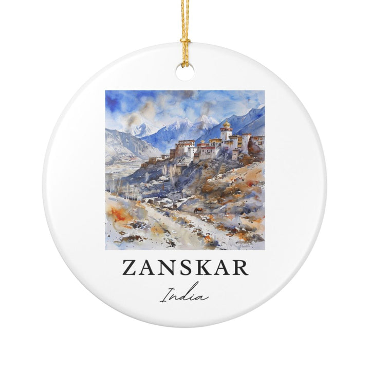 Zanskar India Ornament: Unique Zanskar Souvenir, Zanskar India Xmas Decor, and Authentic Zanskar Gift