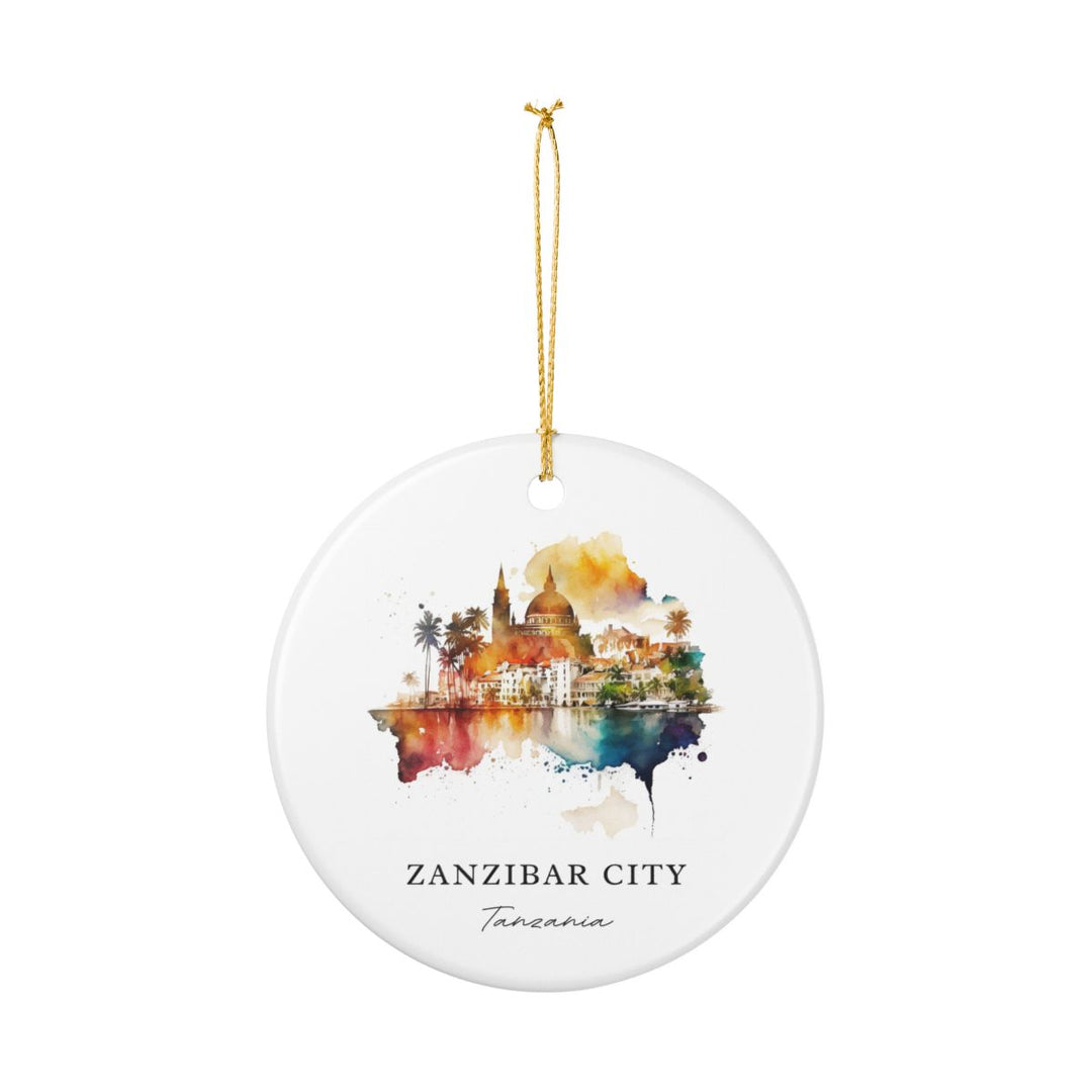 Zanzibar City Tanzania Ornament: Unique Zanzibar City Souvenir, Zanzibar City Tanzania Xmas Decor, and Authentic Zanzibar City Gift