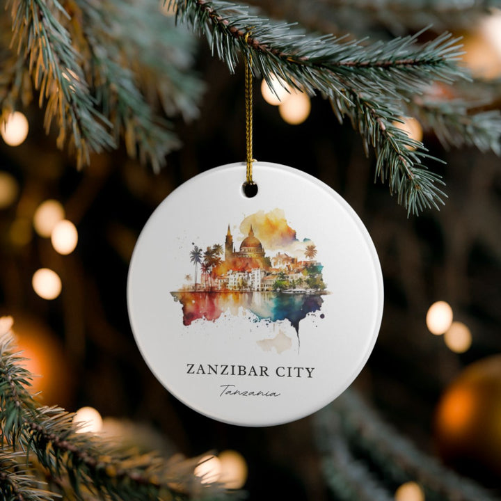 Zanzibar City Tanzania Ornament: Unique Zanzibar City Souvenir, Zanzibar City Tanzania Xmas Decor, and Authentic Zanzibar City Gift