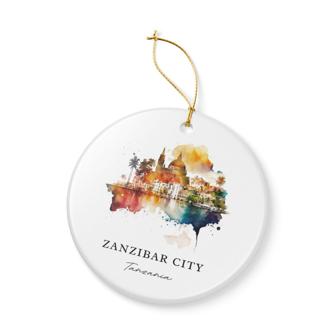 Zanzibar City Tanzania Ornament: Unique Zanzibar City Souvenir, Zanzibar City Tanzania Xmas Decor, and Authentic Zanzibar City Gift