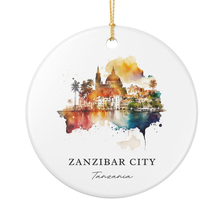 Zanzibar City Tanzania Ornament: Unique Zanzibar City Souvenir, Zanzibar City Tanzania Xmas Decor, and Authentic Zanzibar City Gift