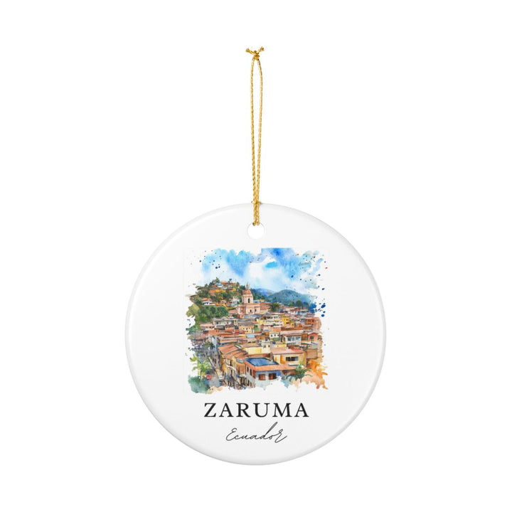 Zaruma Ecuador Ornament: Unique Zaruma Souvenir, Zaruma Ecuador Xmas Decor, and Authentic Zaruma Gift