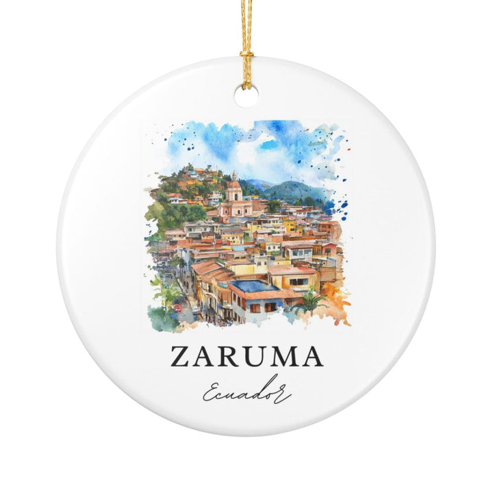 Zaruma Ecuador Ornament: Unique Zaruma Souvenir, Zaruma Ecuador Xmas Decor, and Authentic Zaruma Gift