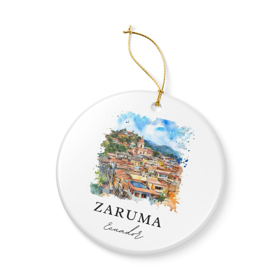 Zaruma Ecuador Ornament: Unique Zaruma Souvenir, Zaruma Ecuador Xmas Decor, and Authentic Zaruma Gift