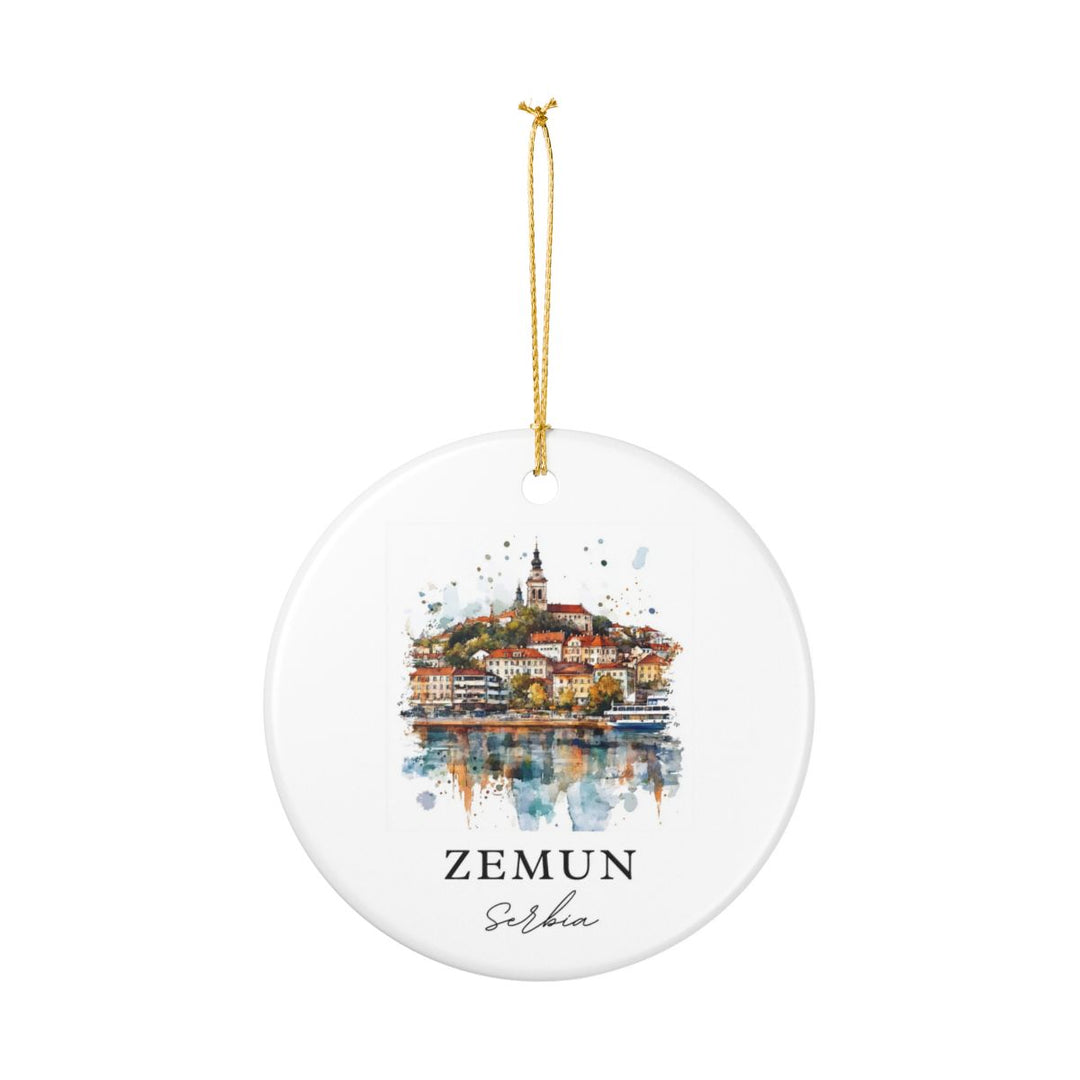 Zemun Serbia Ornament: Unique Zemun Souvenir, Zemun Serbia Xmas Decor, and Authentic Zemun Gift