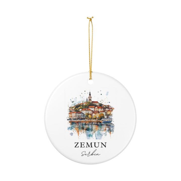 Zemun Serbia Ornament: Unique Zemun Souvenir, Zemun Serbia Xmas Decor, and Authentic Zemun Gift