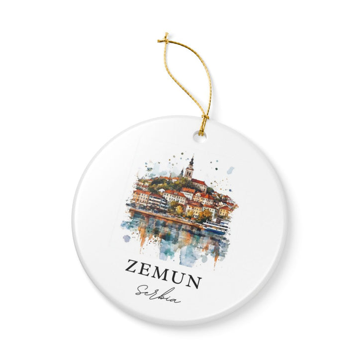 Zemun Serbia Ornament: Unique Zemun Souvenir, Zemun Serbia Xmas Decor, and Authentic Zemun Gift