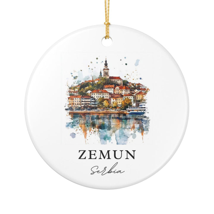 Zemun Serbia Ornament: Unique Zemun Souvenir, Zemun Serbia Xmas Decor, and Authentic Zemun Gift