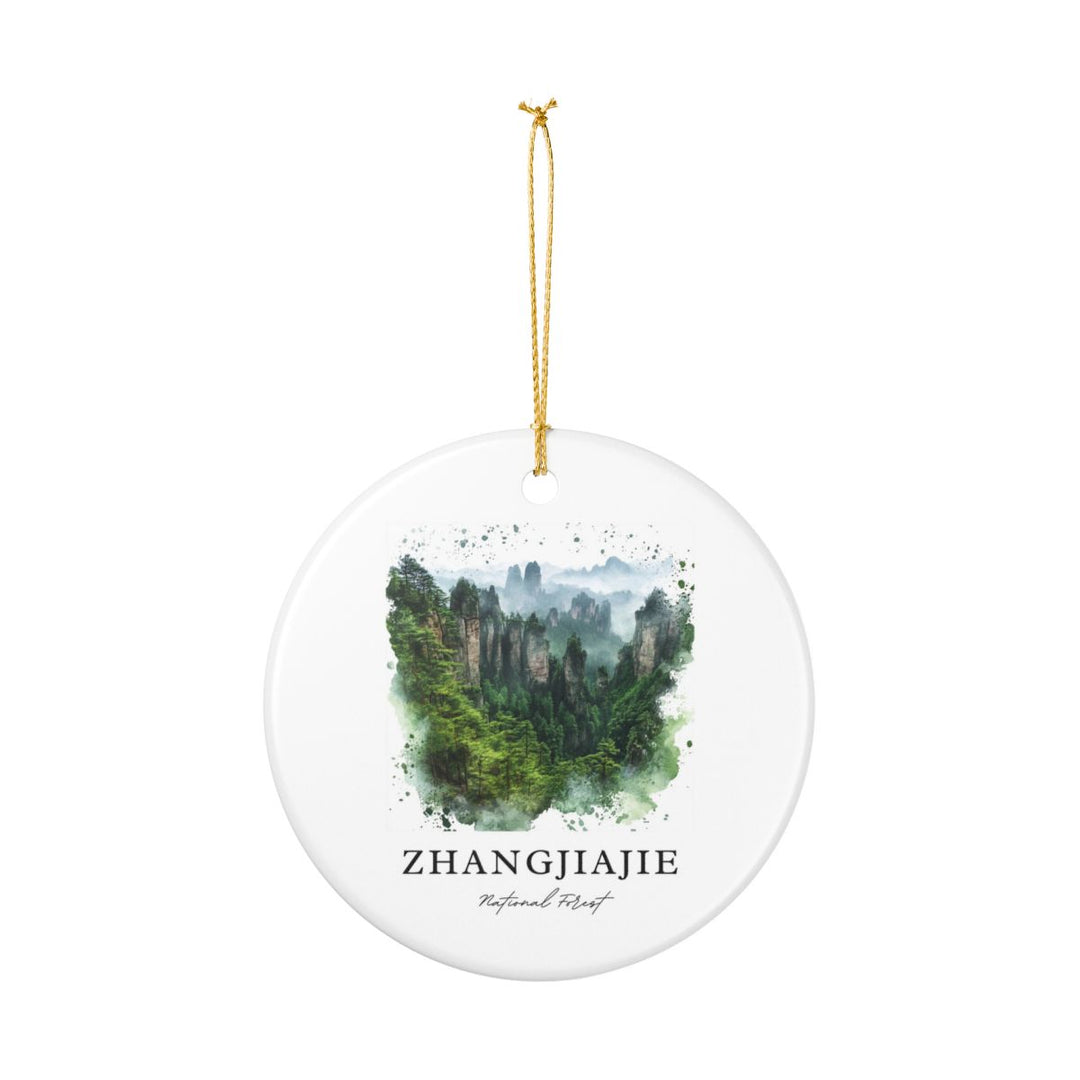 Zhangjiajie National Forest China Ornament: Unique Zhangjiajie National Forest Souvenir, Zhangjiajie National Forest China Xmas Decor