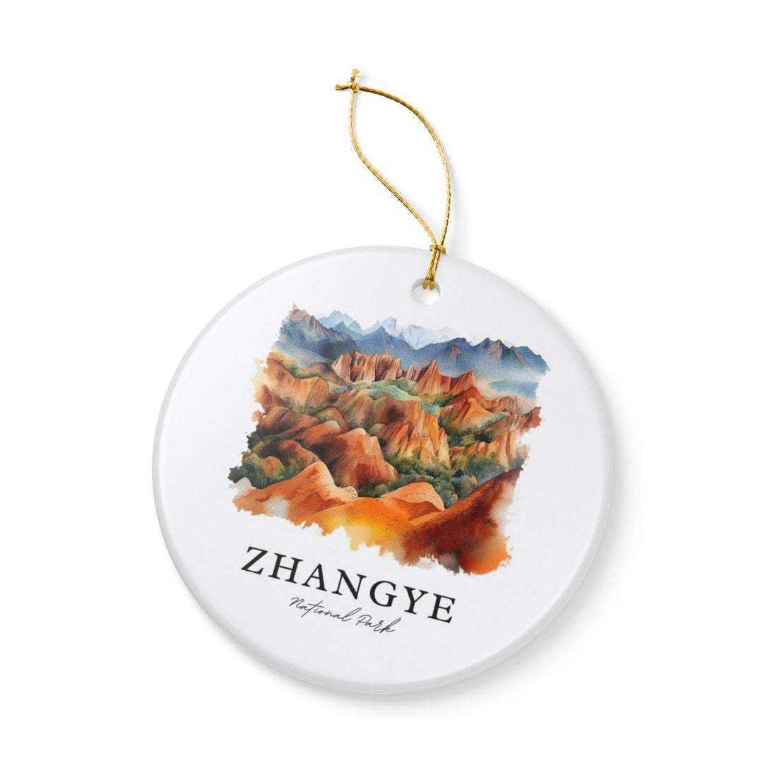 Zhangye National Park China Ornament: Unique Zhangye National Park Souvenir, Zhangye National Park China Xmas Decor