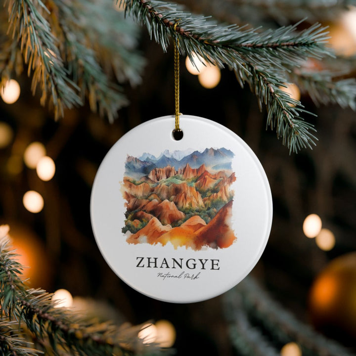 Zhangye National Park China Ornament: Unique Zhangye National Park Souvenir, Zhangye National Park China Xmas Decor