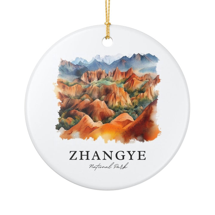 Zhangye National Park China Ornament: Unique Zhangye National Park Souvenir, Zhangye National Park China Xmas Decor