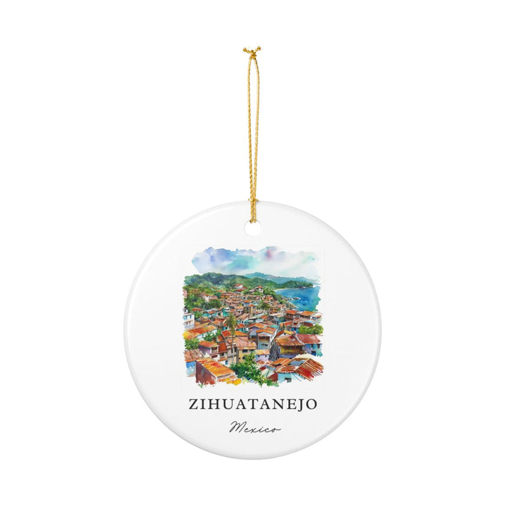 Zihuatanejo Mexico Ornament: Unique Zihuatanejo Mexico Souvenir, Zihuatanejo Mexico Xmas Decor, and Authentic Zihuatanejo Mexico Gift