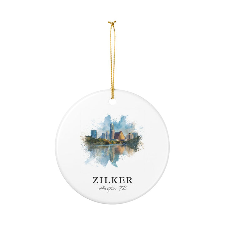 Zilker Austin TX Ornament: Unique Zilker Austin Souvenir, Zilker Austin Texas Xmas Decor, and Authentic Zilker Austin Gift
