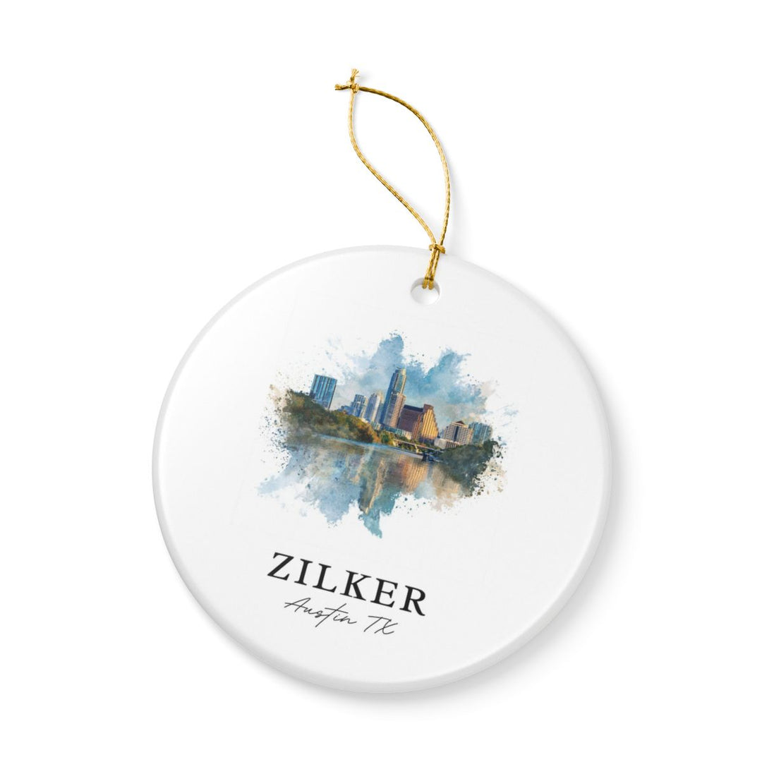 Zilker Austin TX Ornament: Unique Zilker Austin Souvenir, Zilker Austin Texas Xmas Decor, and Authentic Zilker Austin Gift