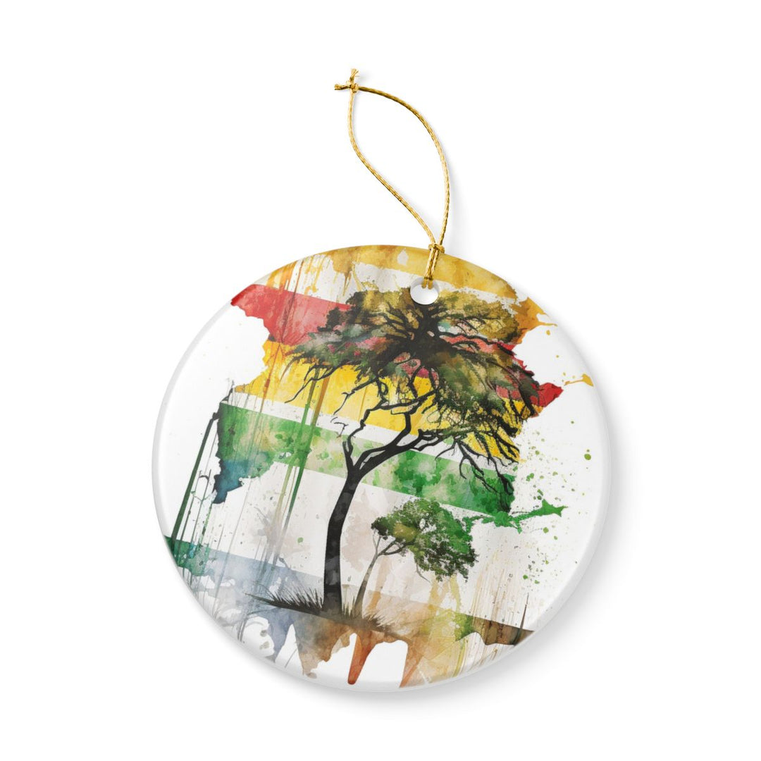 Zimbabwe Africa Ornament: Unique Zimbabwe Africa Souvenir, Zimbabwe Africa Xmas Decor, and Authentic Zimbabwe Africa Gift