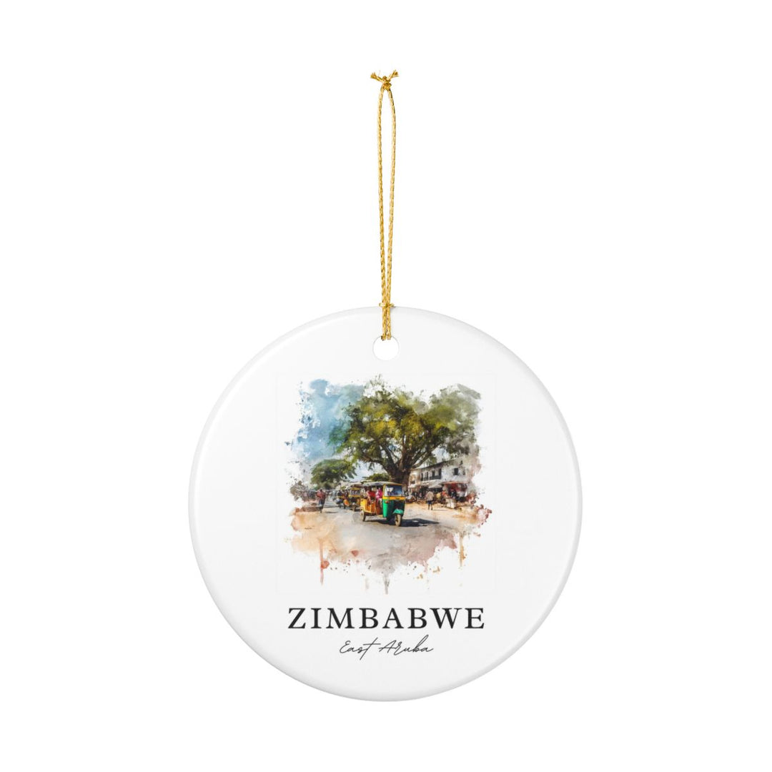 Zimbabwe Ornament: Unique Zimbabwe Souvenir, Zimbabwe Xmas Decor, and Authentic Zimbabwe Gift