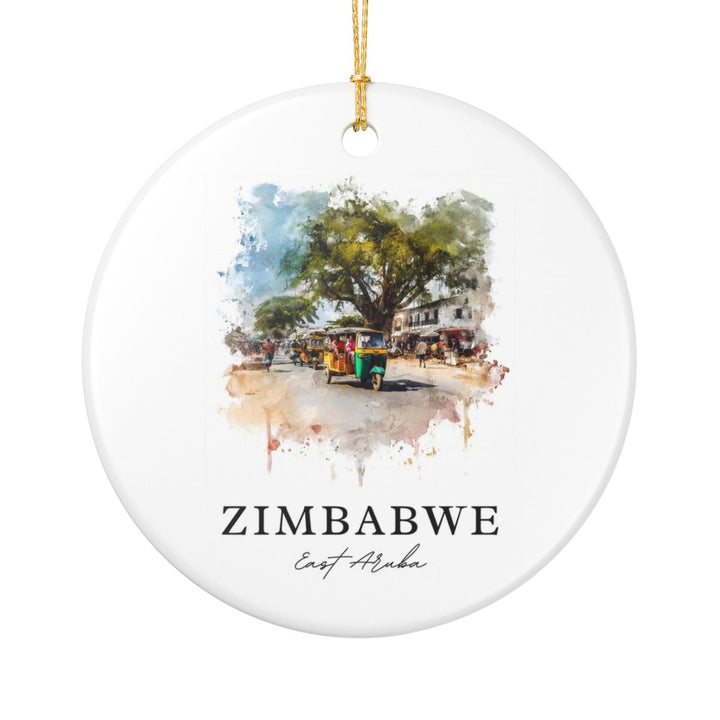 Zimbabwe Ornament: Unique Zimbabwe Souvenir, Zimbabwe Xmas Decor, and Authentic Zimbabwe Gift