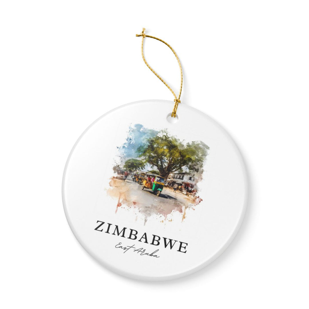 Zimbabwe Ornament: Unique Zimbabwe Souvenir, Zimbabwe Xmas Decor, and Authentic Zimbabwe Gift
