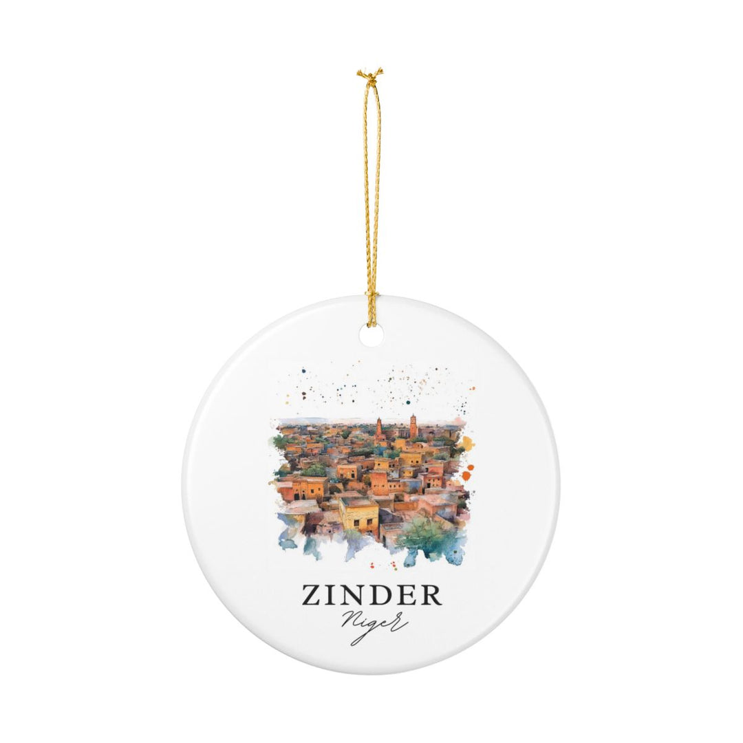 Zinder Niger Ornament: Unique Zinder Niger Souvenir, Zinder Niger Xmas Decor, and Authentic Zinder Niger Gift