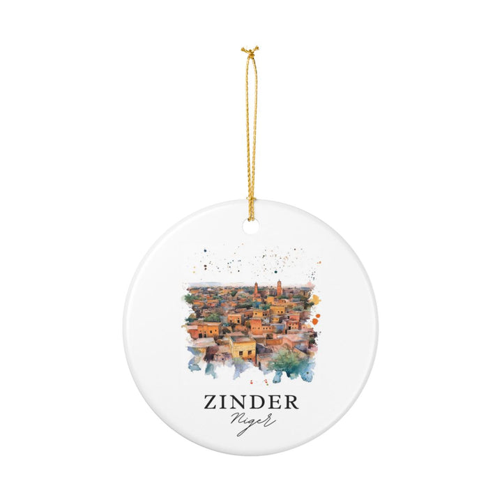 Zinder Niger Ornament: Unique Zinder Niger Souvenir, Zinder Niger Xmas Decor, and Authentic Zinder Niger Gift