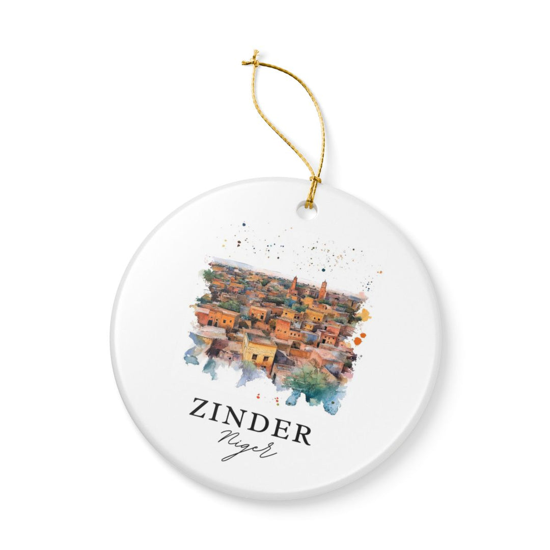 Zinder Niger Ornament: Unique Zinder Niger Souvenir, Zinder Niger Xmas Decor, and Authentic Zinder Niger Gift