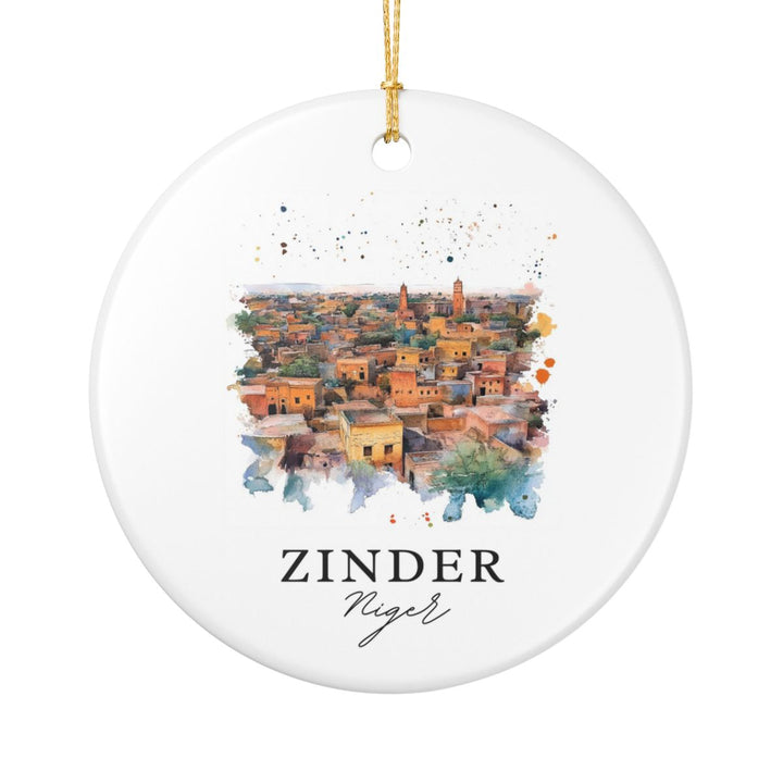 Zinder Niger Ornament: Unique Zinder Niger Souvenir, Zinder Niger Xmas Decor, and Authentic Zinder Niger Gift