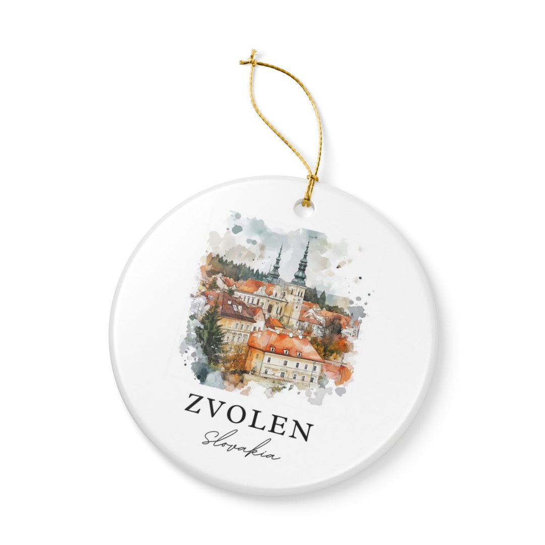 Zvolen Slovakia Ornament: Unique Zvolen Souvenir, Zvolen Slovakia Xmas Decor, and Authentic Zvolen Gift