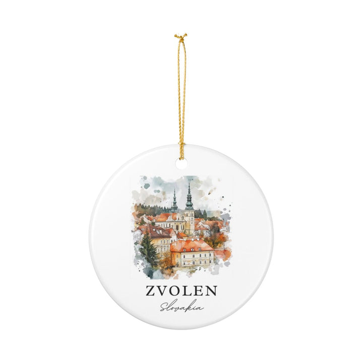 Zvolen Slovakia Ornament: Unique Zvolen Souvenir, Zvolen Slovakia Xmas Decor, and Authentic Zvolen Gift