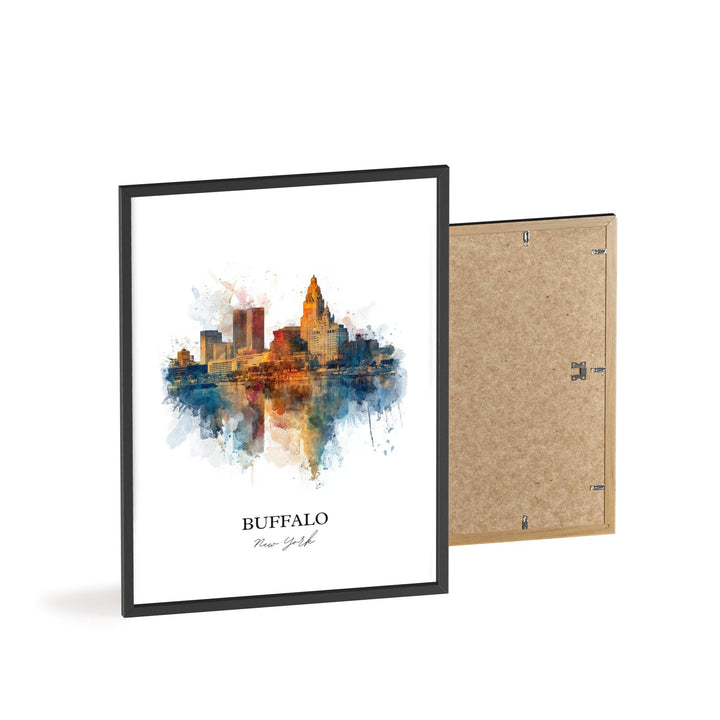 Buffalo, New York – Watercolor Art Print