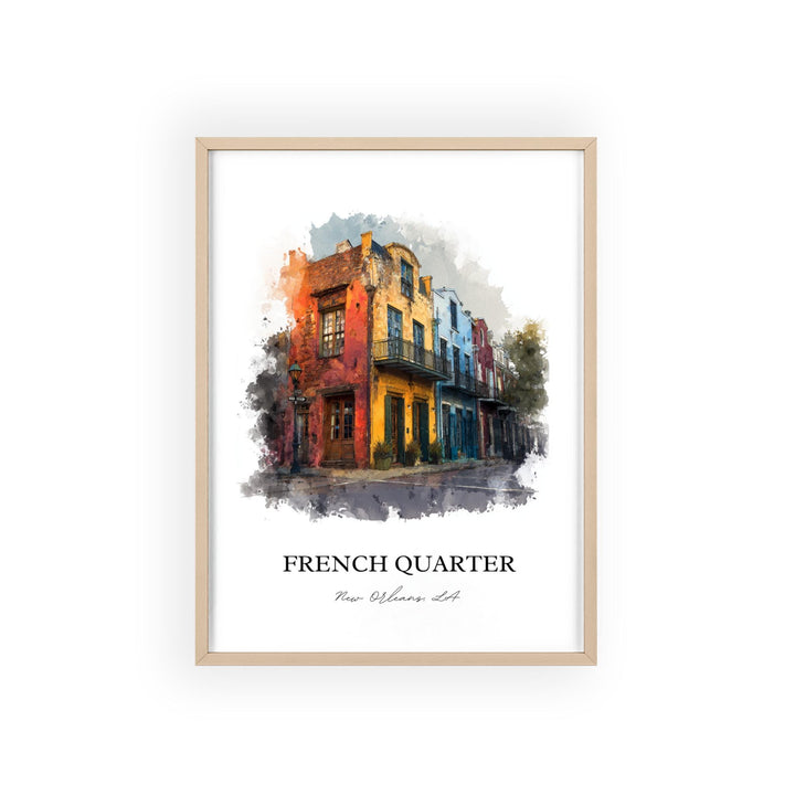 New Orleans, Louisiana, USA – Watercolor Art Print