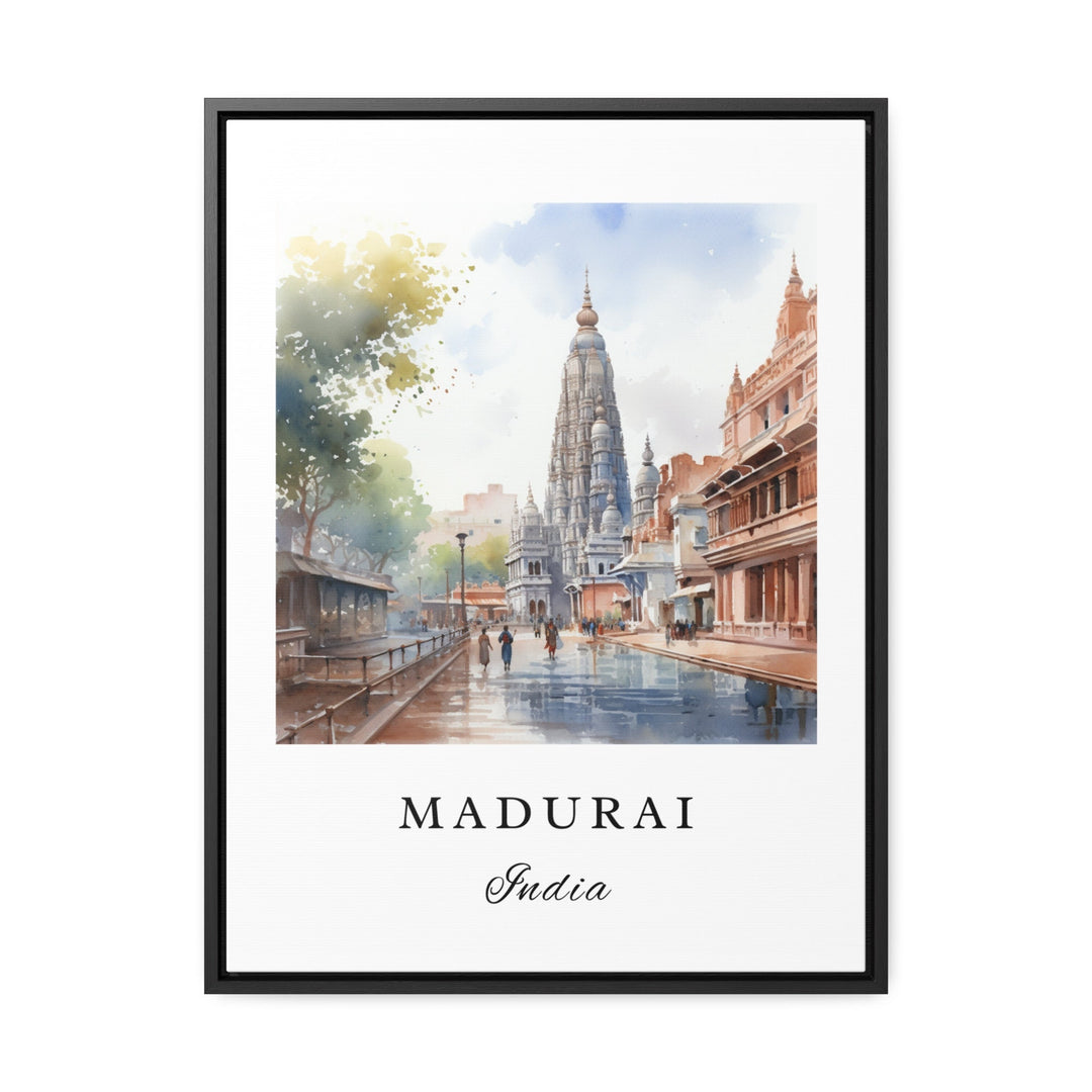 Madurai India wall art - India, Madurai poster, Madurai Wedding gift, Madurai India Birthday present, Custom Text, Personalised Gift