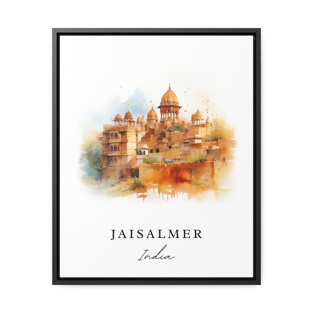 Jaisalmer traditional travel art - India, Jaisalmer poster, Wedding gift, Birthday present, Custom Text, Personalised Gift