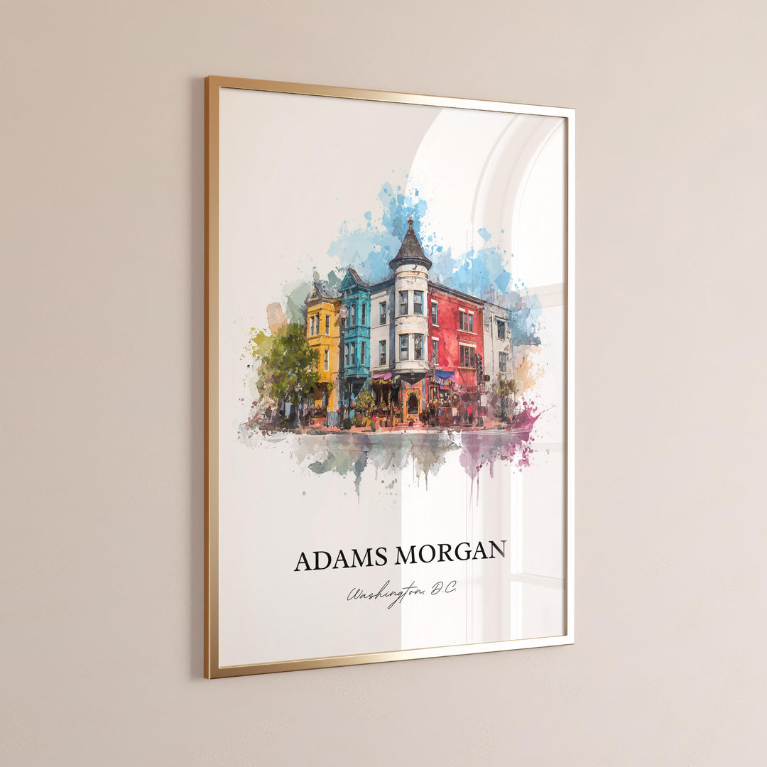 Adams Morgan, Washington DC – Watercolor Art Print