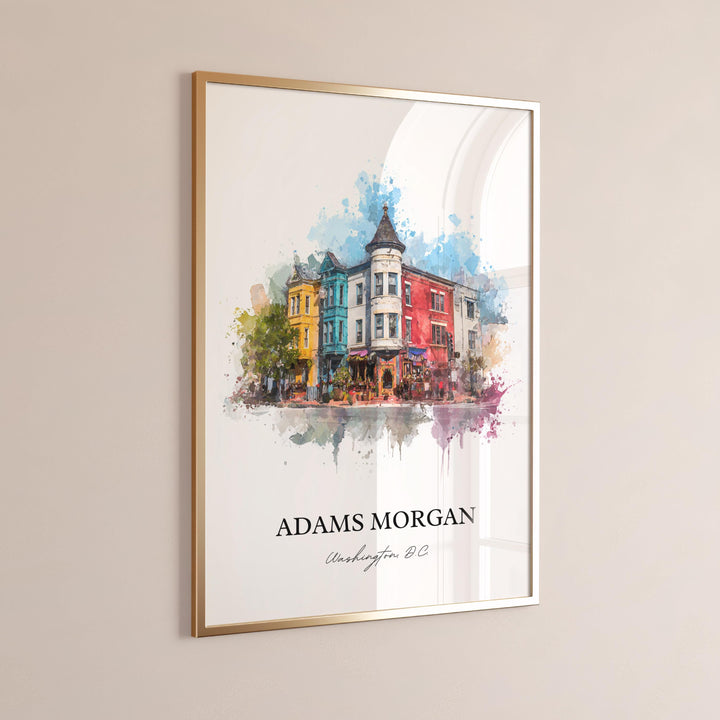 Adams Morgan, Washington DC – Watercolor Art Print